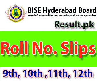 BISE Hyderabad Board Roll No Slips 2024 class 9th, 10th, Intermediate, 11th, FA, FSC, Matric, 12th, SSC, HSSC, Inter, SSC Part 1, SSC Part 2, Inter Part 1, Inter part 2, 1st year, 2nd year, ICS, ICOM